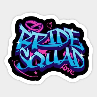 Bachelorette Party Bride Squad Sticker